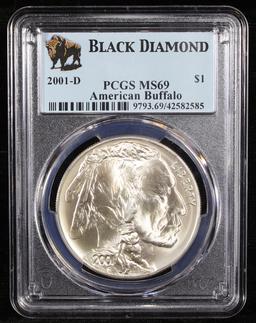 PCGS 2001-d Buffalo Modern Commem Dollar $1 Graded ms69 By PCGS