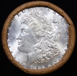 ***Auction Highlight*** 1896 & S Uncirculated Morgan Dollar Shotgun Roll (fc)