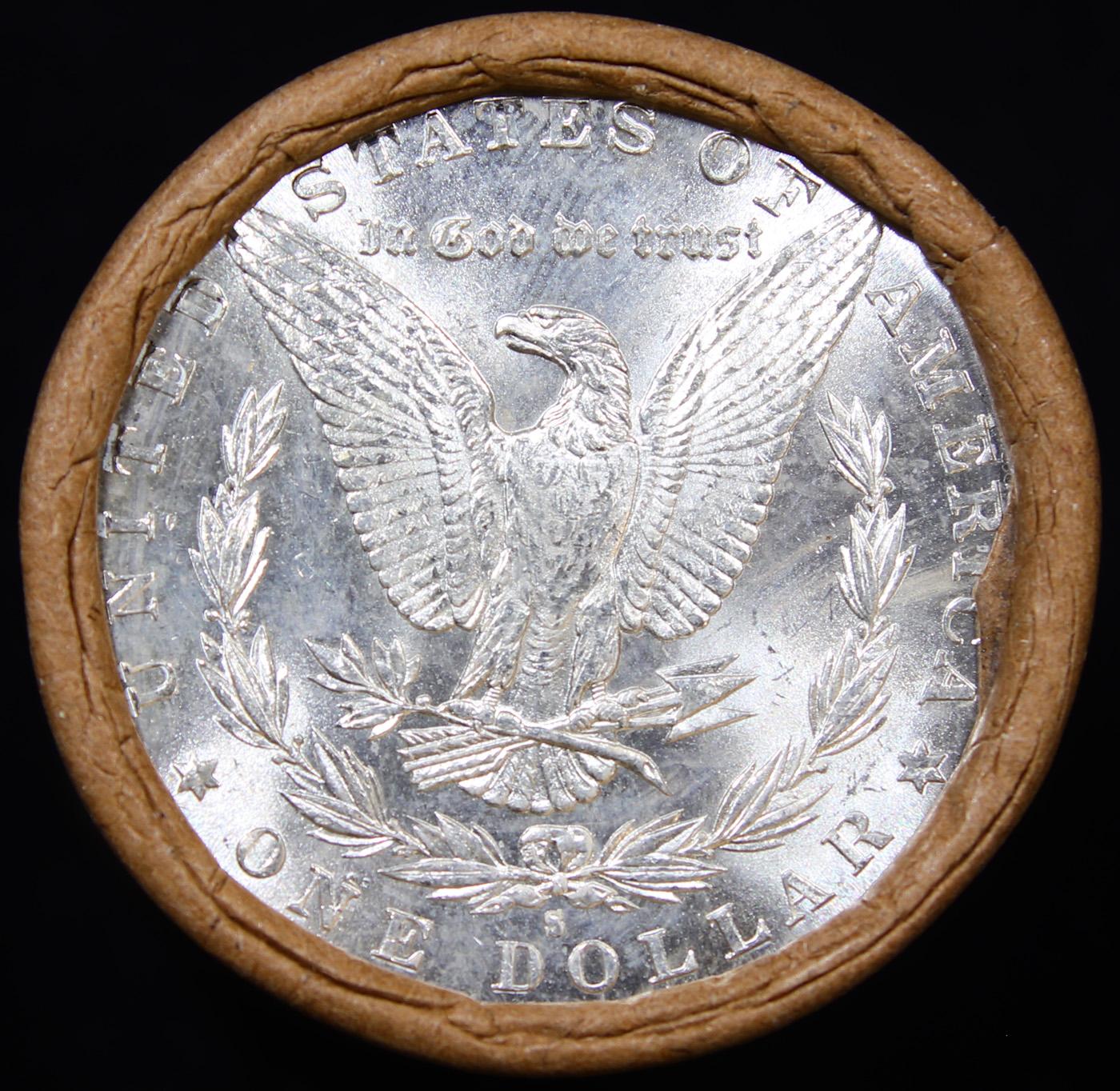***Auction Highlight*** 1896 & S Uncirculated Morgan Dollar Shotgun Roll (fc)