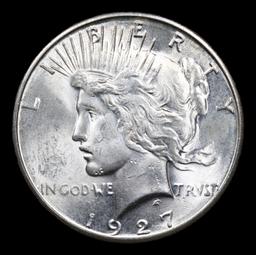 ***Auction Highlight*** 1927-s Vam 1J R5 Peace Dollar $1 Graded ms63+ By SEGS (fc)