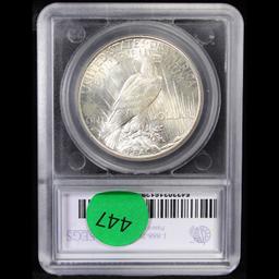 ***Auction Highlight*** 1927-s Vam 1J R5 Peace Dollar $1 Graded ms63+ By SEGS (fc)