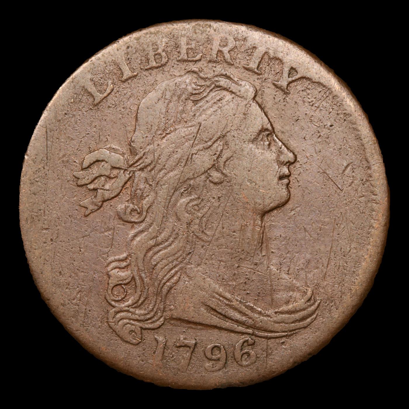 ***Auction Highlight*** 1796 Rev '95 Draped Bust Large Cent 1c Graded xf45 By SEGS (fc)