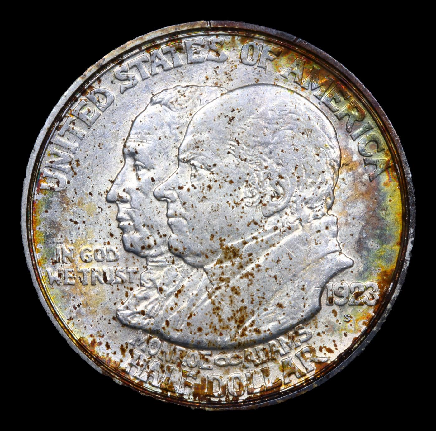 1923-s Monroe Old Commem Half Dollar 50c Grades Unc Details
