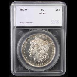 ***Auction Highlight*** 1882-o Morgan Dollar $1 Graded ms65 PL By SEGS (fc)