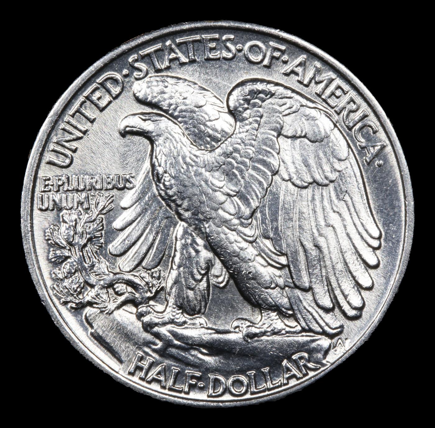 1943-p Walking Liberty Half Dollar 50c Grades Choice Unc