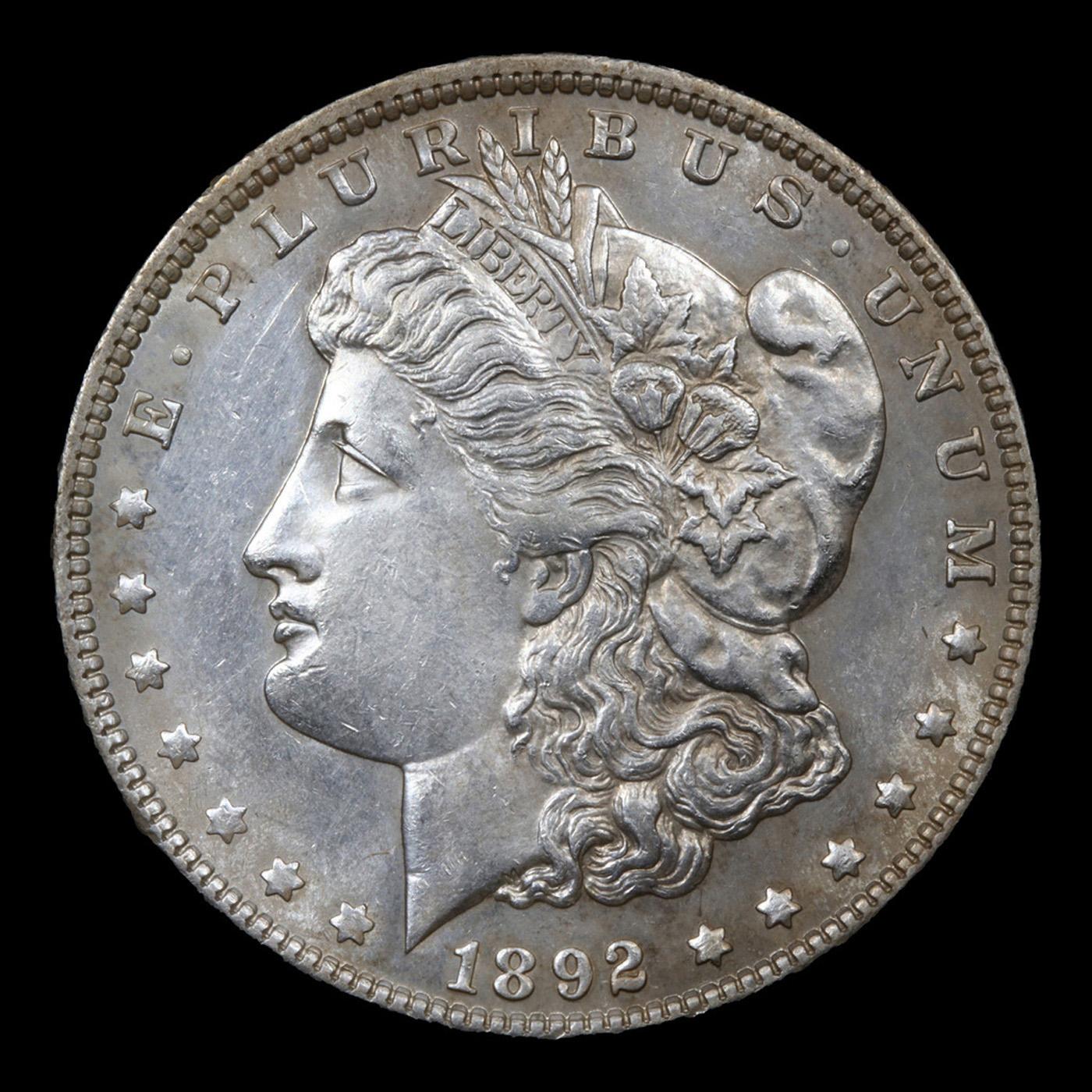 ***Auction Highlight*** 1892-p Morgan Dollar $1 Graded Select Unc By USCG (fc)