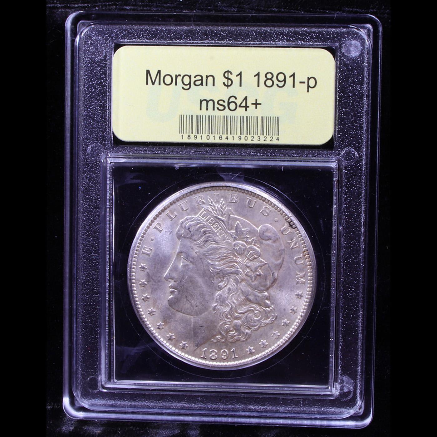 ***Auction Highlight*** 1891-p Morgan Dollar $1 Graded Choice+ Unc By USCG (fc)