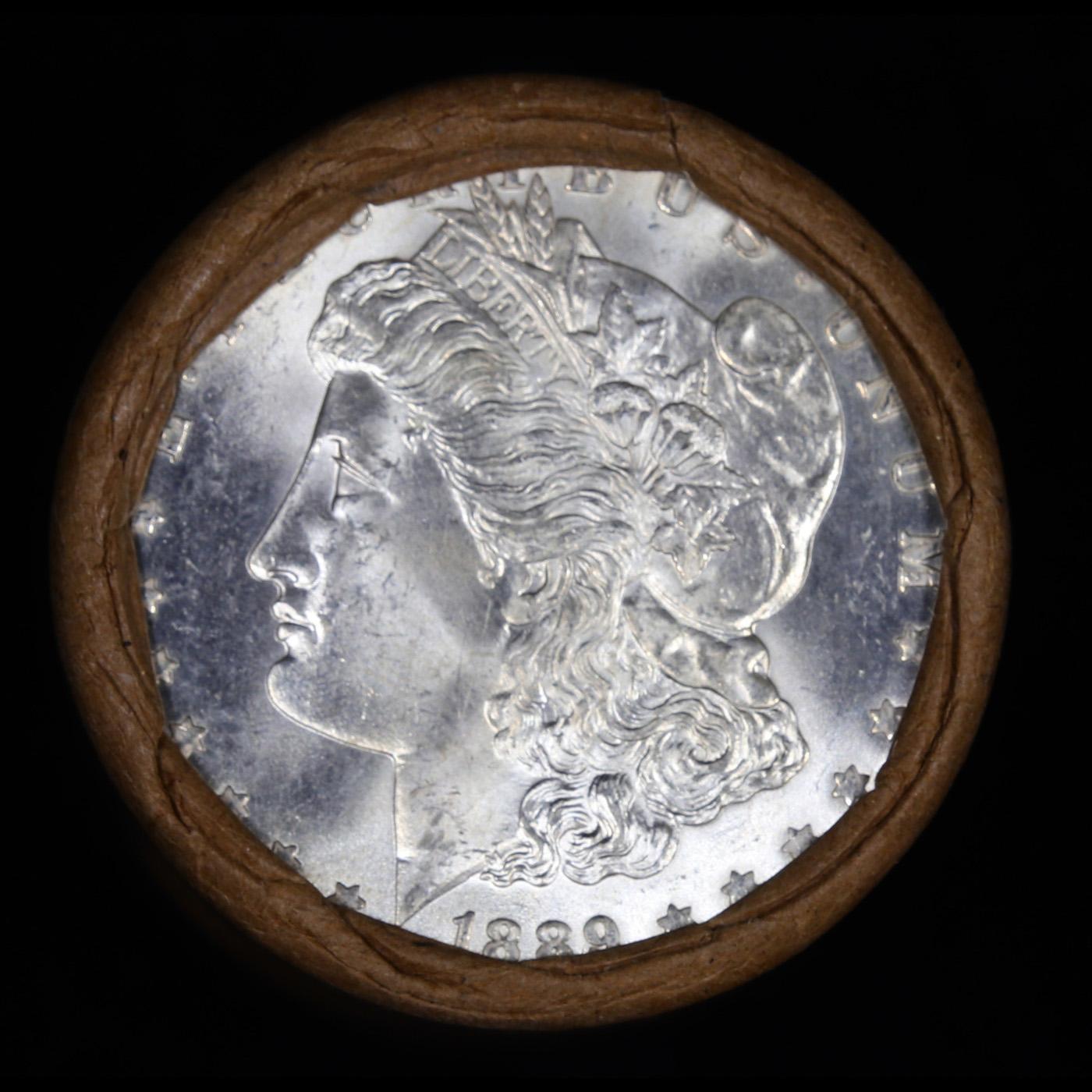 ***Auction Highlight*** 1889 & CC Uncirculated Morgan Dollar Shotgun Roll (fc)
