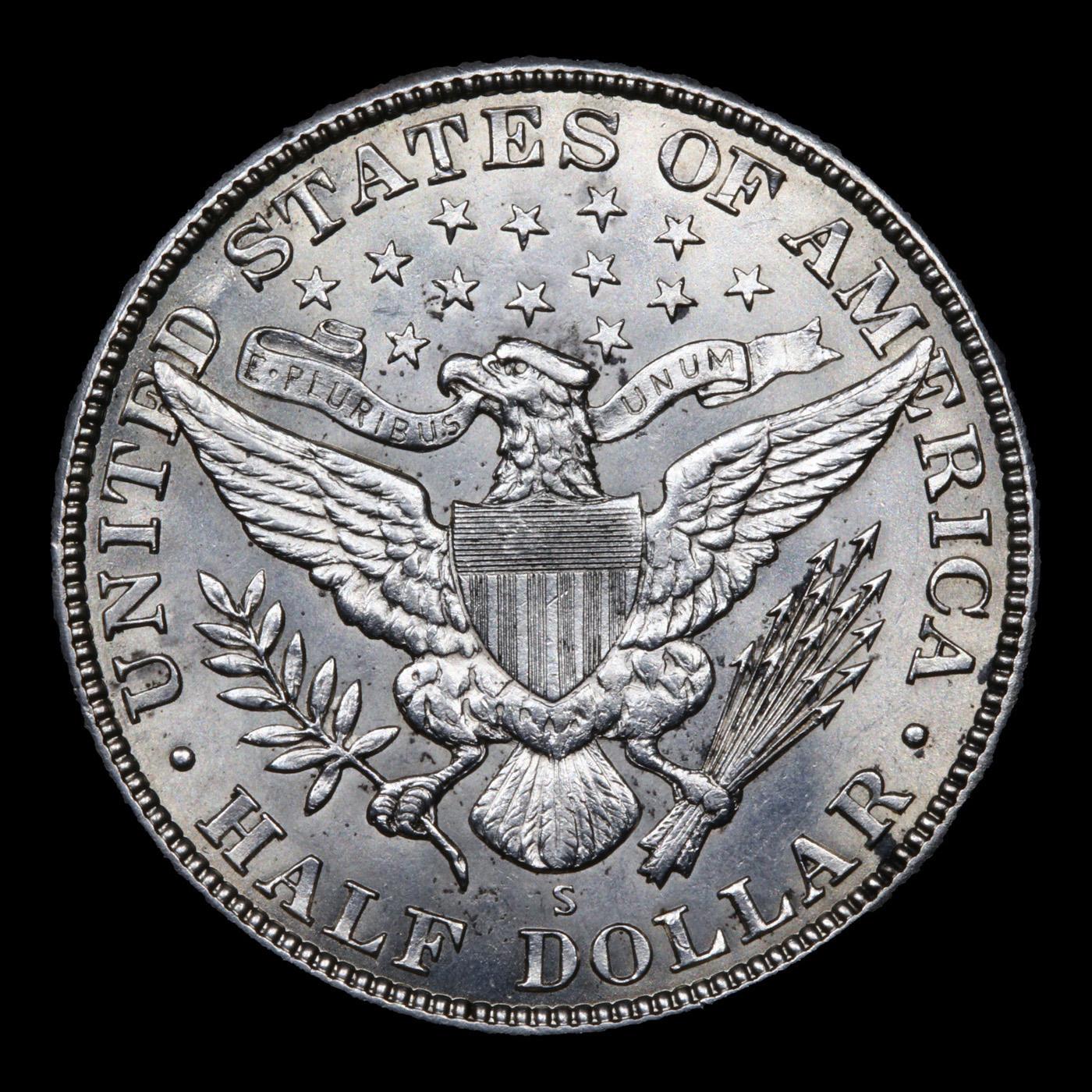 ***Auction Highlight*** 1912-p Barber Half Dollars 50c Graded GEM+ Unc By USCG (fc)