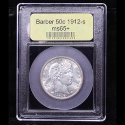 ***Auction Highlight*** 1912-p Barber Half Dollars 50c Graded GEM+ Unc By USCG (fc)