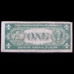 1935A $1 Silver Certificate Hawaii WWII Emergency Currency Grades vf+