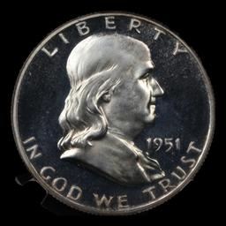 Proof ***Auction Highlight*** NGC 1951 Franklin Half Dollar 50c Graded pr65 CAM By NGC (fc)