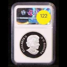 Proof ***Auction Highlight*** NGC 2011 Canada Tulip W/ Ladybug Murano Glass Color 20 Graded pr70 DCA