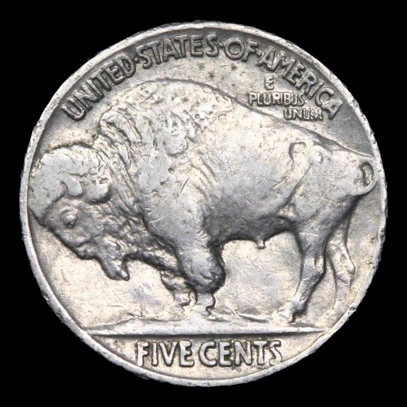 1937-p Buffalo Nickel 5c Grades xf+