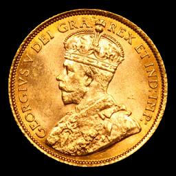 ***Auction Highlight*** 1912 $5 Gold Canadian Grades Select Unc (fc)