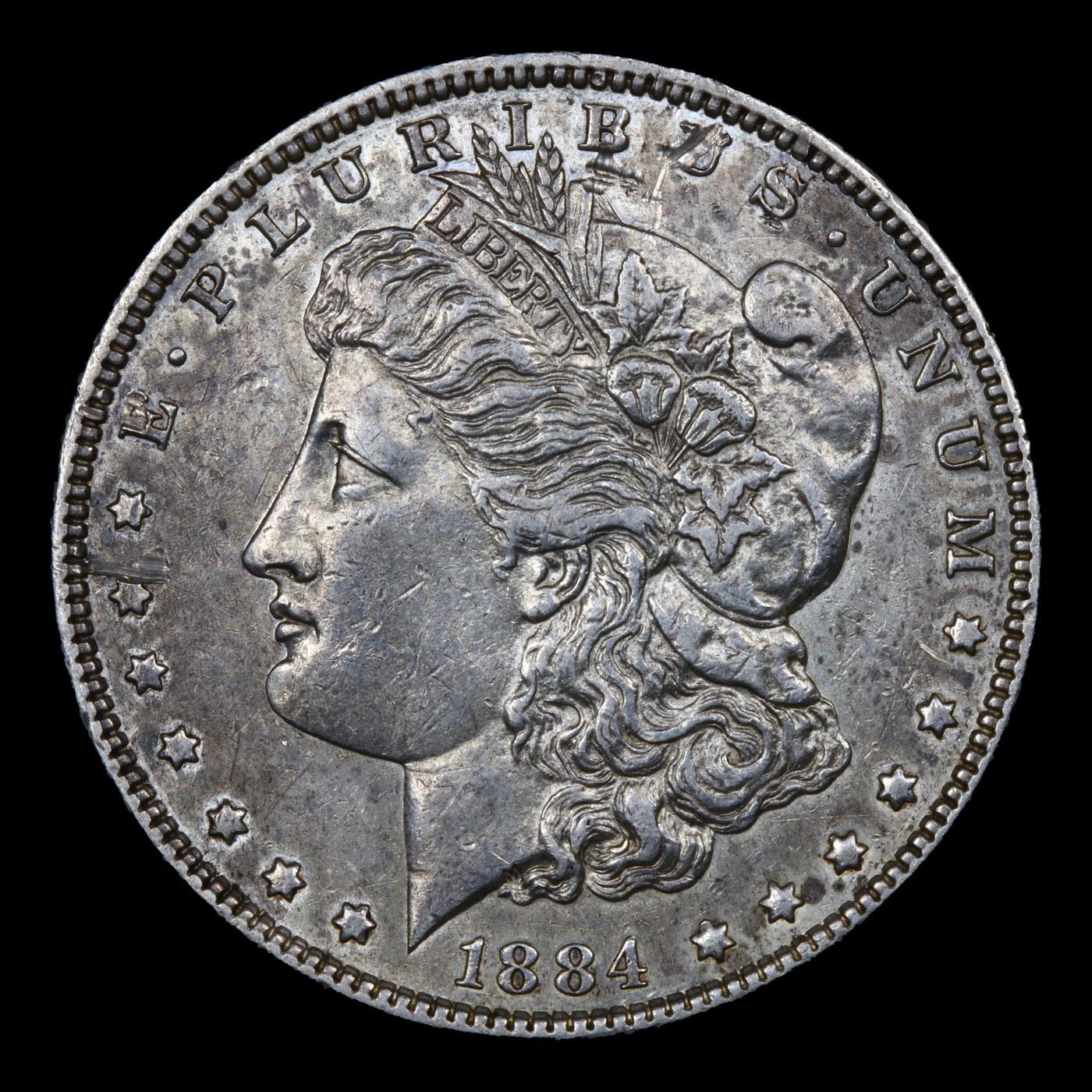 1884-p Morgan Dollar $1 Grades AU Details