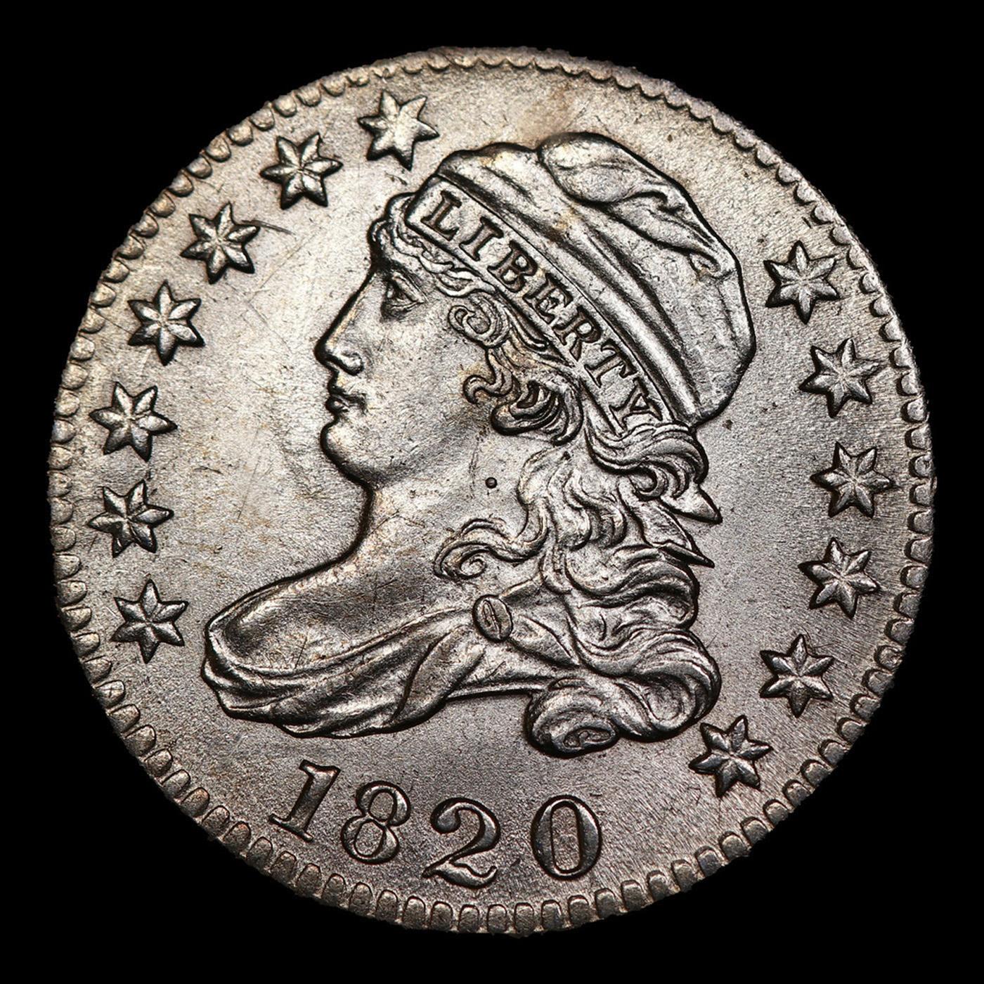 ***Auction Highlight*** 1820 Capped Bust Dime JR-2 Small 0 10c Graded ms64 By SEGS (fc)