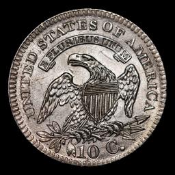 ***Auction Highlight*** 1820 Capped Bust Dime JR-2 Small 0 10c Graded ms64 By SEGS (fc)