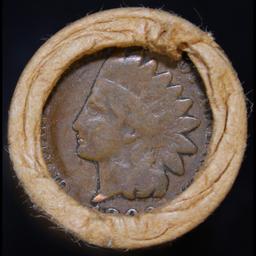 Mixed small cents 1c orig shotgun roll Brandt McDonalds, 1919-d Wheat Cent, 1892 Indian Cent other