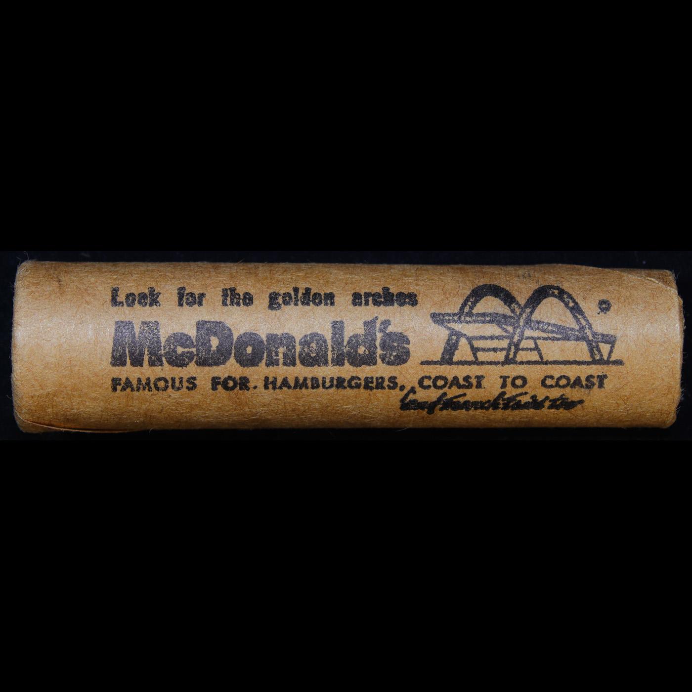 Mixed small cents 1c orig shotgun roll Bandt McDonalds, 1918-s Wheat Cent, 1863 Indian Cent other en