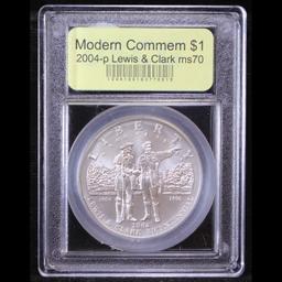 2004-p Lewis & Clark Modern Commem Dollar $1 Graded ms70, Perfection By USCG
