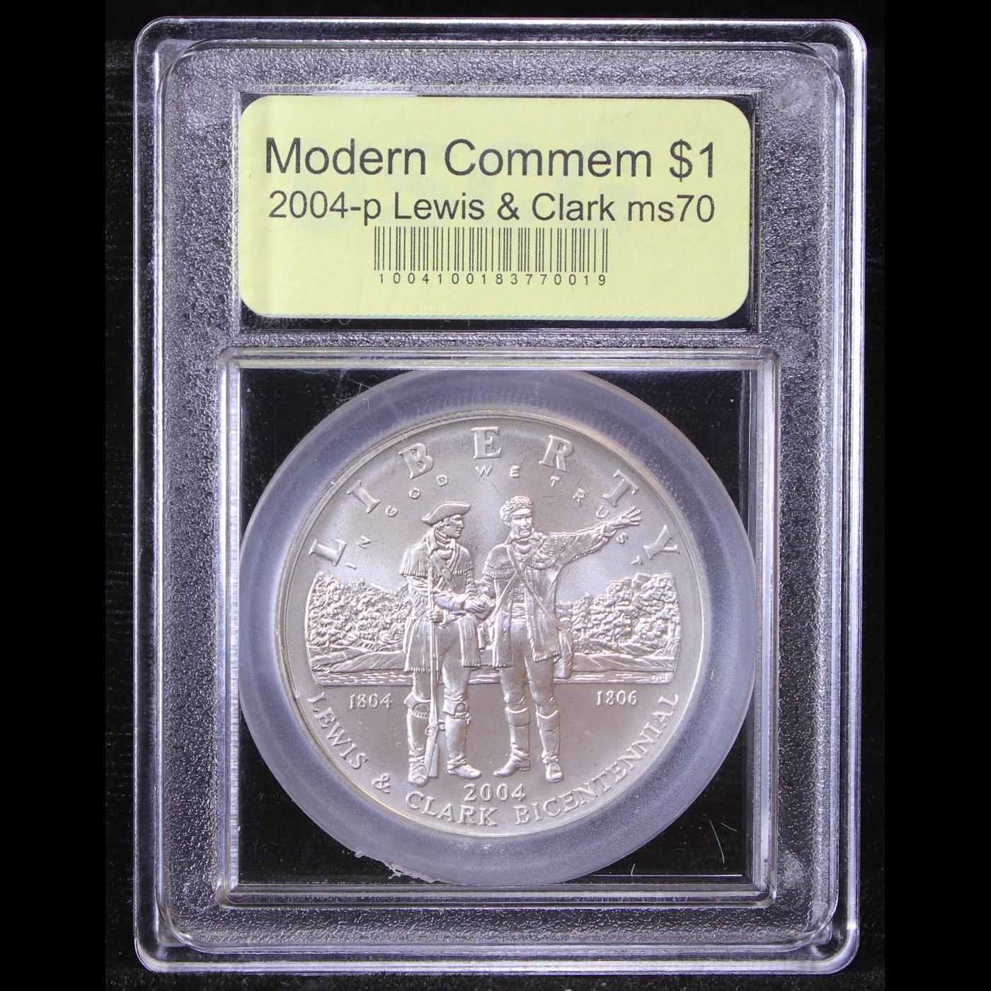 2004-p Lewis & Clark Modern Commem Dollar $1 Graded ms70, Perfection By USCG
