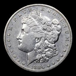 1884-s Morgan Dollar $1 Grades xf+