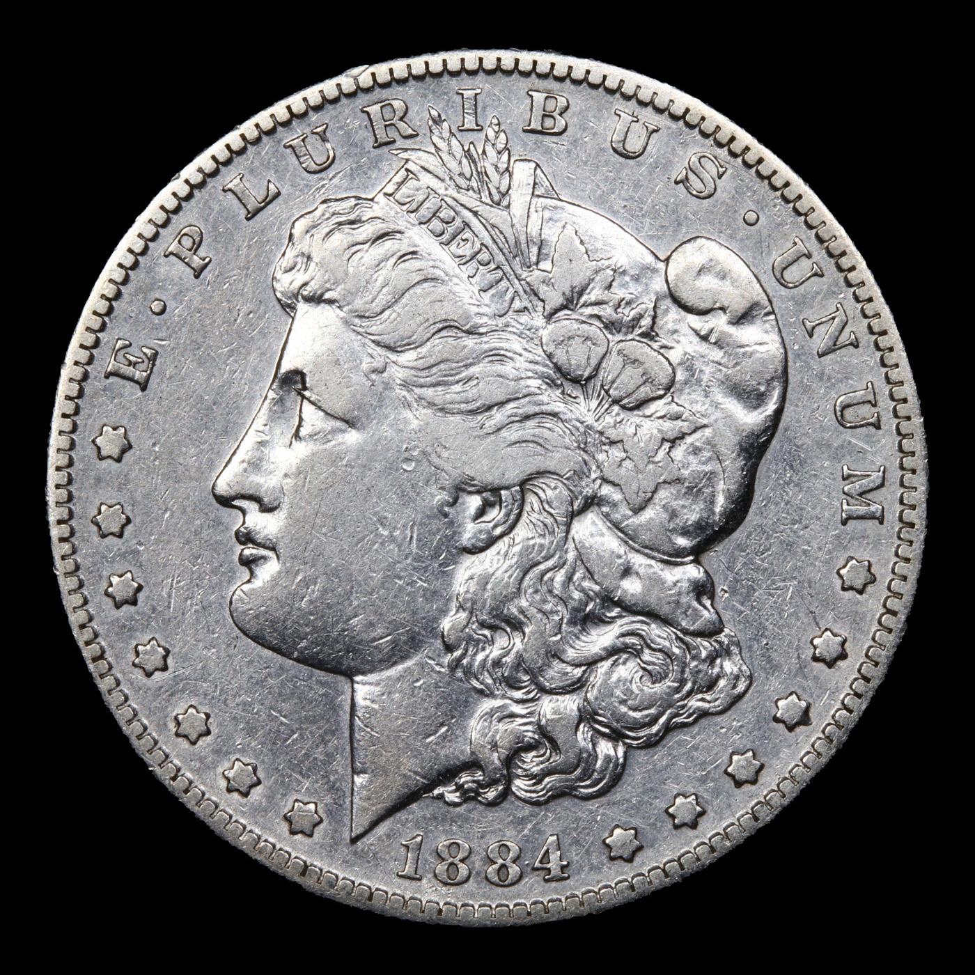 1884-s Morgan Dollar $1 Grades xf+