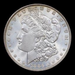 1886-p Morgan Dollar $1 Grades GEM Unc