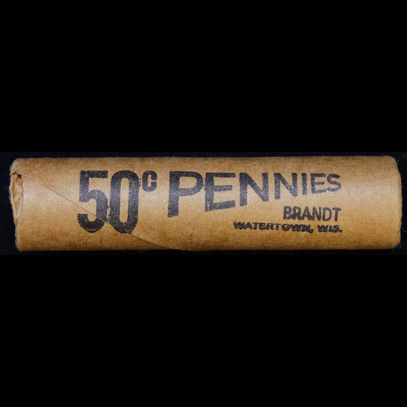 Mixed small cents 1c orig shotgun roll Brandt McDonalds, 1931-d Wheat Cent, 1883 Indian Cent other
