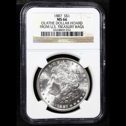 ***Auction Highlight*** NGC 1887-p Morgan Dollar $1 Graded ms66 BY NGC (fc)