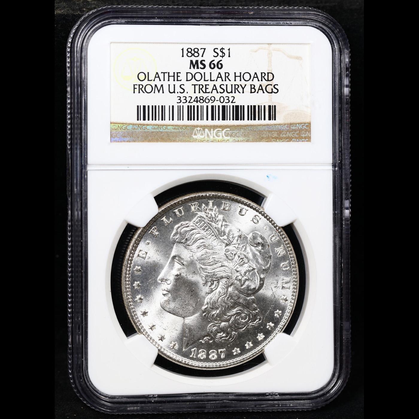 ***Auction Highlight*** NGC 1887-p Morgan Dollar $1 Graded ms66 BY NGC (fc)