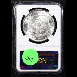 ***Auction Highlight*** NGC 1887-p Morgan Dollar $1 Graded ms66 BY NGC (fc)
