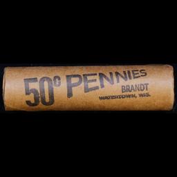 Shotgun Lincoln 1c roll, 1968-p 50 pcs Brandt Wrapper