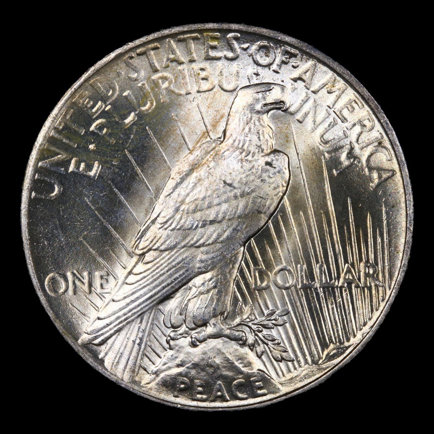 ***Auction Highlight*** 1925-p Peace Dollar $1 Graded ms66+ By SEGS (fc)
