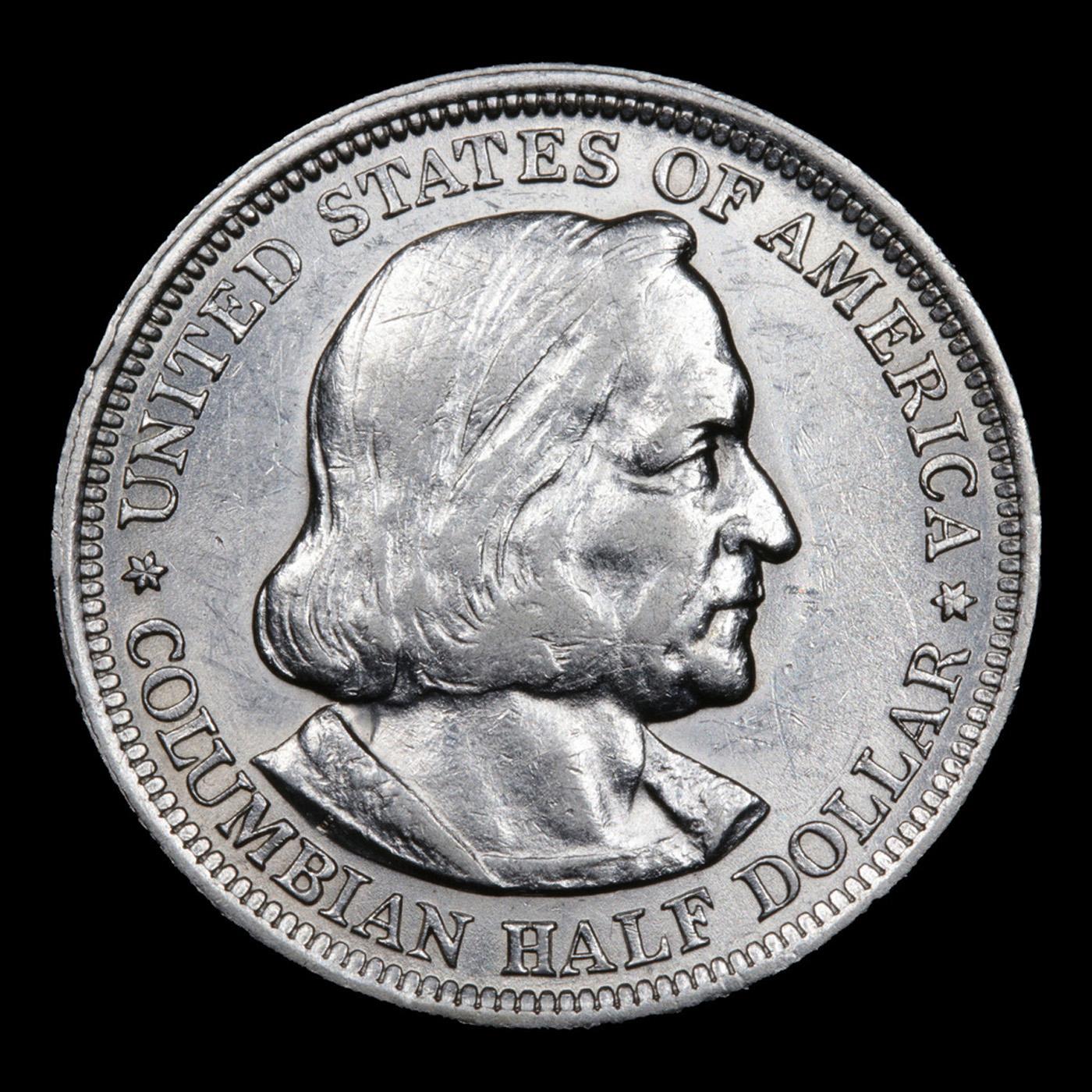 1893 Columbian Old Commem Half Dollar 50c Grades Choice AU/BU Slider