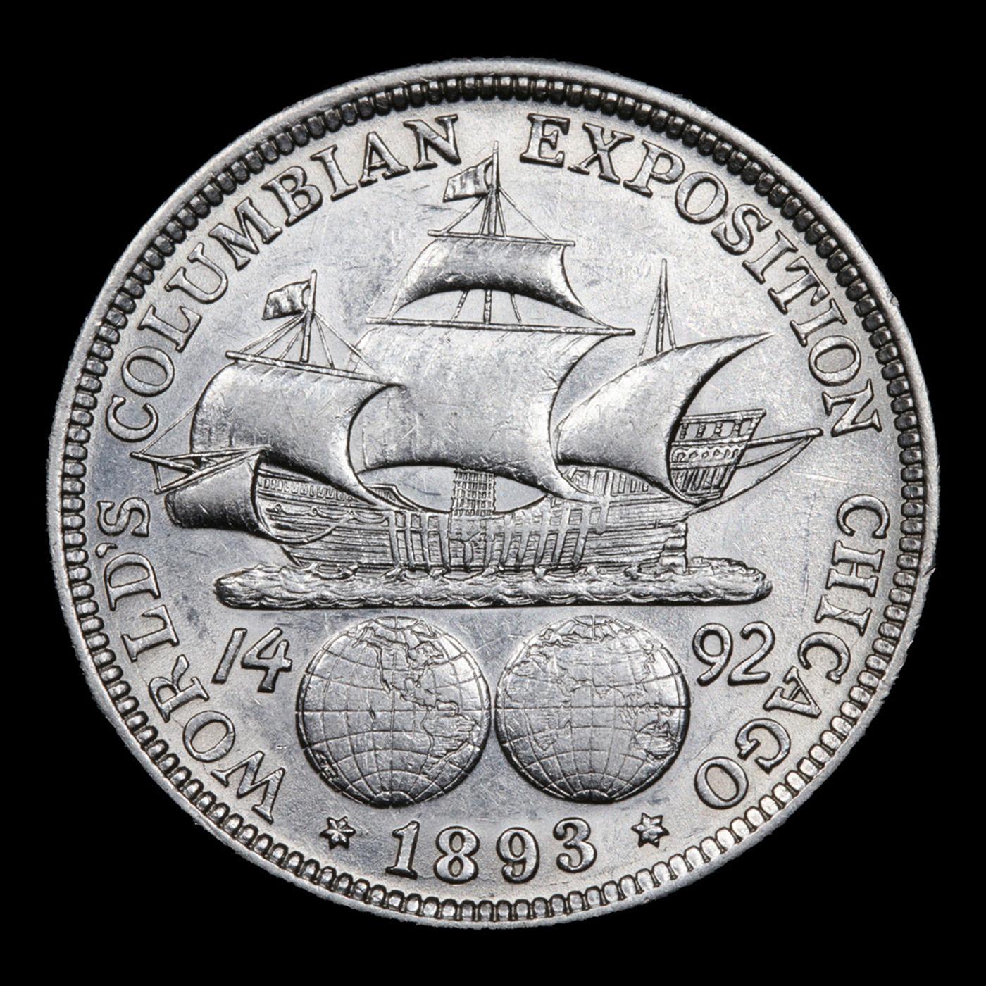 1893 Columbian Old Commem Half Dollar 50c Grades Choice AU/BU Slider