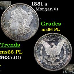 1881-s Morgan Dollar $1 Grades GEM+ UNC PL