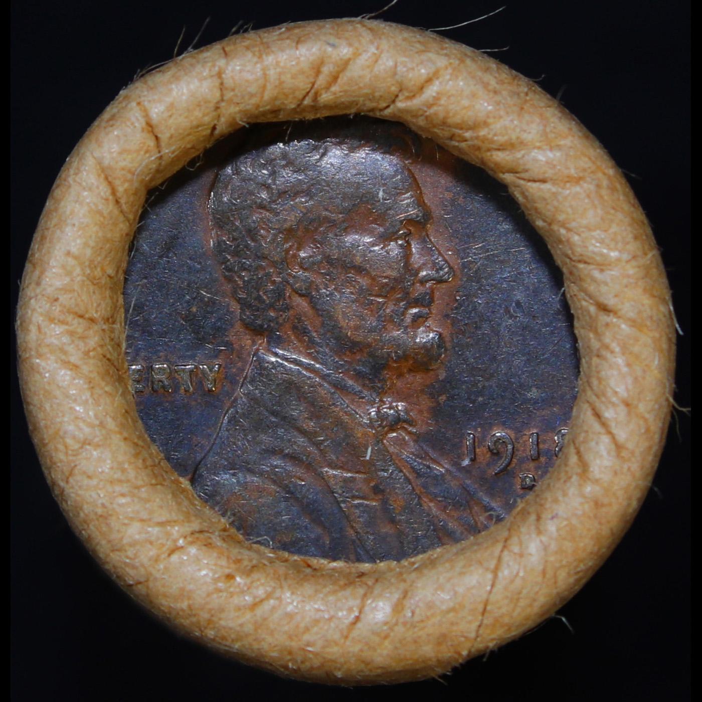 Mixed small cents 1c orig shotgun roll Brandt McDonalds, 1918-d Wheat Cent, 1898 Indian Cent other