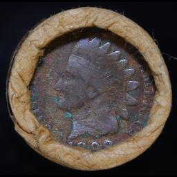 Mixed small cents 1c orig shotgun roll Brandt McDonalds, 1918-d Wheat Cent, 1898 Indian Cent other