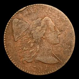 ***Auction Highlight*** 1794 Flowing Hair large cent S-32 R-3 1c Graded vf25 details By SEGS (fc)