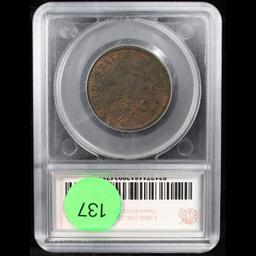 ***Auction Highlight*** 1794 Flowing Hair large cent S-32 R-3 1c Graded vf25 details By SEGS (fc)