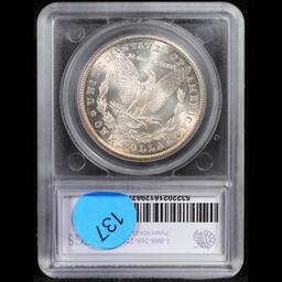 ***Auction Highlight*** 1878-cc Morgan Dollar $1 Graded ms64 By SEGS (fc)
