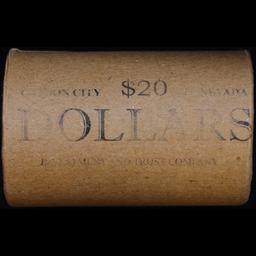 ***Auction Highlight*** AU/BU Slider Shotgun Peace $1 Roll 1923 & P Ends Virtually UNC (fc)
