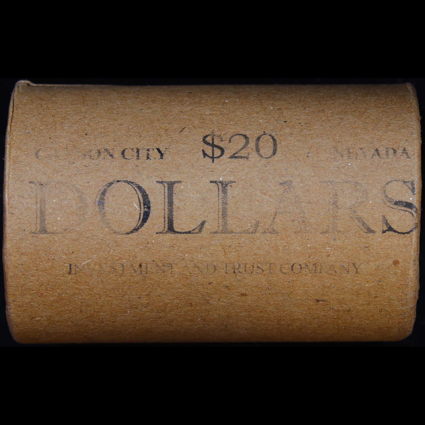 ***Auction Highlight*** AU/BU Slider Shotgun Peace $1 Roll 1923 & P Ends Virtually UNC (fc)