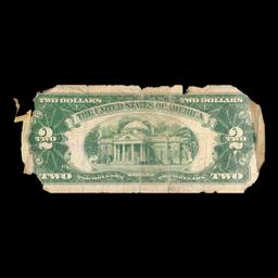 1928F $2 Red seal United States Note Grades vg details