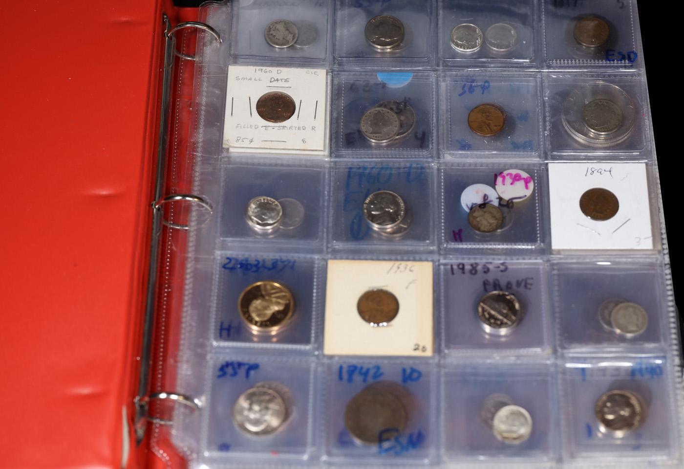 Huge Liifetime Collection - Too Many Coins To Auction Individually - This Lot is For One Page of 20