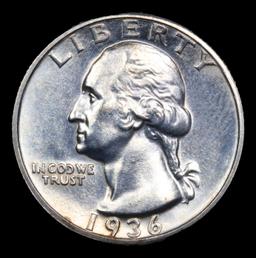 ***Auction Highlight*** 1936-d Washington Quarter 25c Graded ms65 By SEGS (fc)