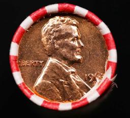 Shotgun Lincoln 1c roll, 1963-d 50 pcs Bank Wrapper.