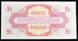 2x Consecutive 1962 ND 4th Series British Armed Forces 1 Pound Special Vouchers, All CU! Grades CU